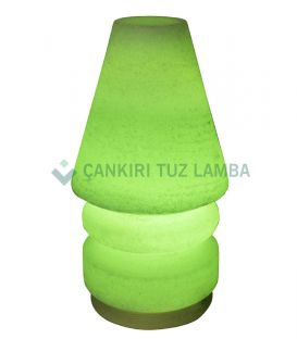 Yeşil Abajur Çankırı Tuz Lambası