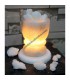 Klasik Tuz Çanağı Şekilli Tuz Lambası ( Beyaz Parça Tuzdan )