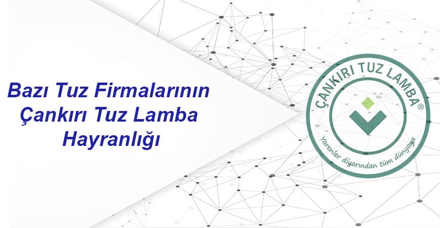 Bazı Tuz Firmalarının Çankırı Tuz Lamba Hayranlığı