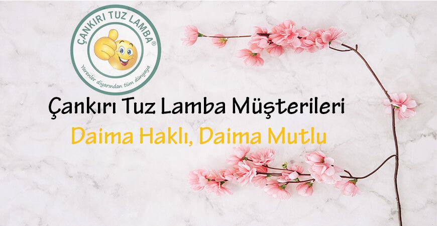 Çankırı Tuz Lamba Müşterileri Daima Haklı, Daima Mutlu